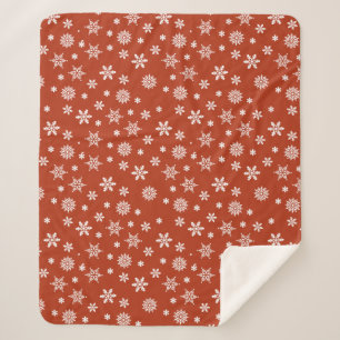 Snowflake feestelijke kerst sherpa deken