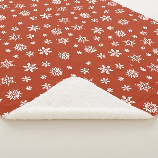 Snowflake feestelijke kerst sherpa deken (3/4)