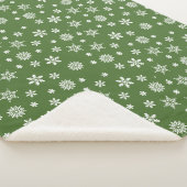Snowflake feestelijke kerst sherpa deken (3/4)