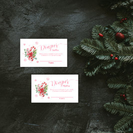 Snowflake Festive Candy Books For Baby Shower  Informatiekaartje