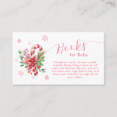 Snowflake Festive Candy Diaper Raffle Baby Shower  Informatiekaartje (Voorkant)