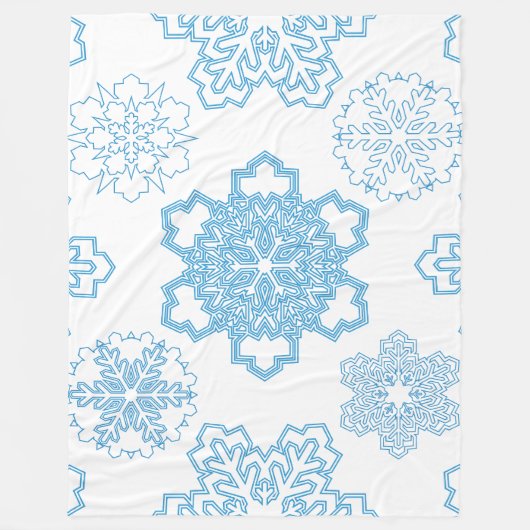 Snowflake Fleece Deken (Voorkant)