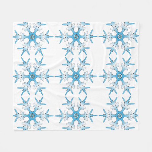 SNOWFLAKE FLEECE DEKEN (Voorkant (Horizontaal))