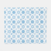 Snowflake Fleece Deken (Voorkant (Horizontaal))