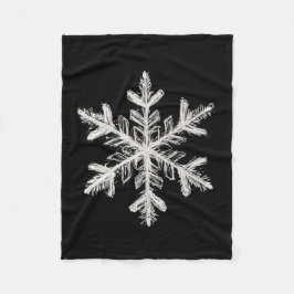 Snowflake fleece deken