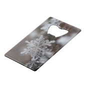 Snowflake flesopener creditkaart flessenopener (Achterkant Gekanteld)