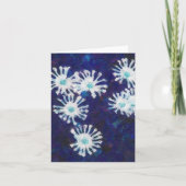 Snowflake Flower Blue Note Kaart (Voorkant)