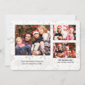 Snowflake Flurry Photo Holiday Card Horizontale Feestdagenkaart (Voorkant)