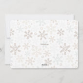 Snowflake Flurry Photo Holiday Card Horizontale Feestdagenkaart (Achterkant)