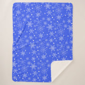 Snowflake Flurry Sherpa Blanket Sherpa Deken (Voorkant)