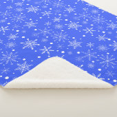 Snowflake Flurry Sherpa Blanket Sherpa Deken (3/4)