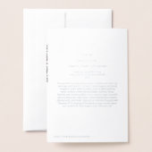 Snowflake Folie Kaart (Met envelop)