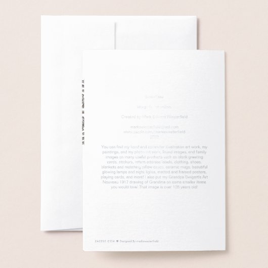 Snowflake Folie Kaart (Met envelop)