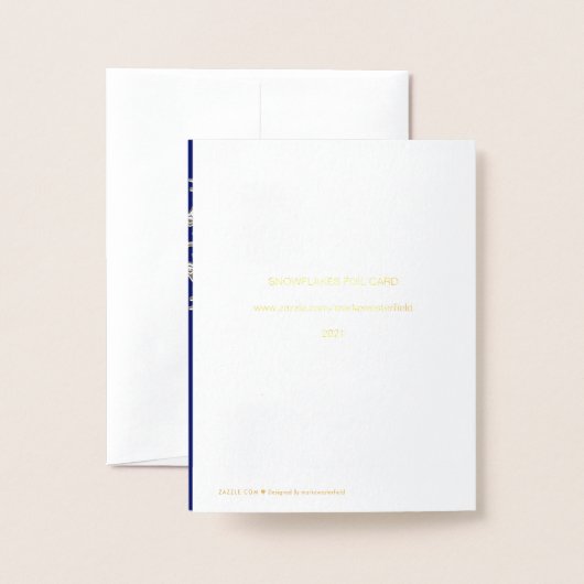 Snowflake Folie Kaarten (Met envelop)