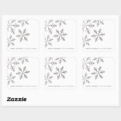 Snowflake folie wintervakantie sticker (Vel)