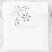 Snowflake folie wintervakantie sticker (Tas)