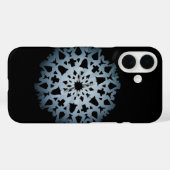 Snowflake-fonecase (donker) Case-Mate iPhone case (Achterkant (horizontaal))