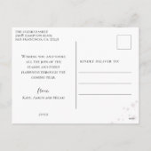 Snowflake Foto Collage Blue Feestdagenkaart (Achterkant)