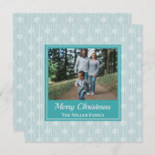 Snowflake Foto Feestdagenkaart (Voorkant / Achterkant)