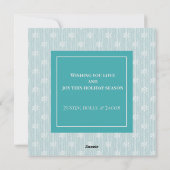 Snowflake Foto Feestdagenkaart (Achterkant)