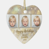 Snowflake Foto Keramisch Ornament (Rechts)