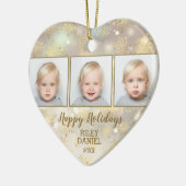 Snowflake Foto Keramisch Ornament (Links)