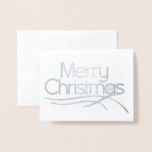 Snowflake foto met kerststylissen folie kaarten (Voorkant met envelop)