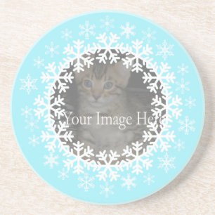 Snowflake Foto-Onderzetters Zandsteen Onderzetter