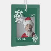 Snowflake Foto Ornament (Voorkant Rechts)