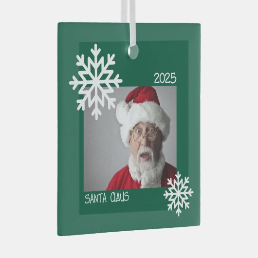 Snowflake Foto Ornament (Voorkant Rechts)