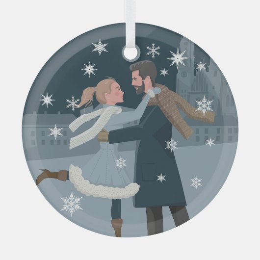 Snowflake Foto Ornament - Gepersonaliseerde aanden (Voorkant)