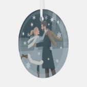 Snowflake Foto Ornament - Gepersonaliseerde aanden (Voorkant links)