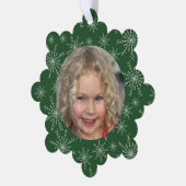 Snowflake Foto Ornament Kaart (Links)