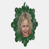 Snowflake Foto Ornament Kaart (Rechts)