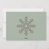 Snowflake-fotokaart | Aangepaste foto's Feestdagenkaart (Achterkant)