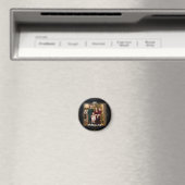 Snowflake Frame Family Photo Christmas Magnet (Insitu (Vaatwasser))