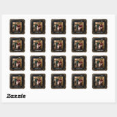 Snowflake Frame Family Photo Christmas Sticker (Vel)