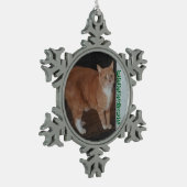 Snowflake Framed Cat Ornament (Links)