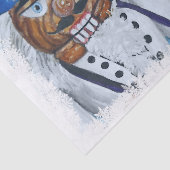 Snowflake Framed Nutkraker Kiss Tissuepapier (Detail)