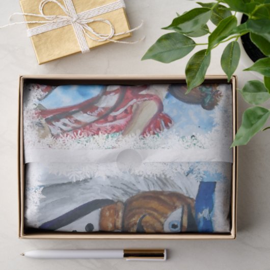 Snowflake Framed Nutkraker Kiss Tissuepapier (Geschenk)