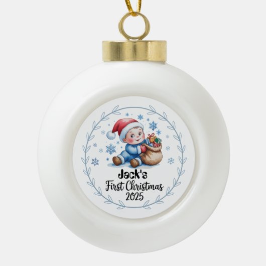 Snowflake Framed Ornament (Voorkant)