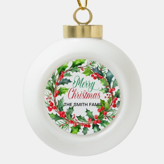 Snowflake Framed Ornament (Voorkant)