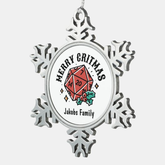 Snowflake Framed Ornament (Rechts)