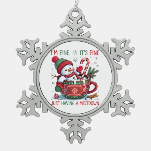 Snowflake Framed Ornament (Voorkant)