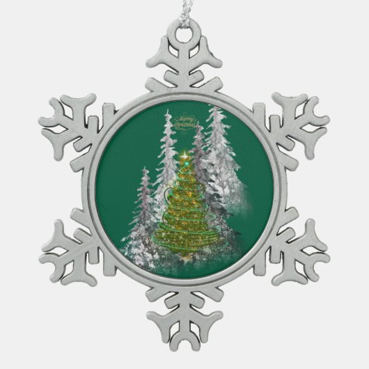 Snowflake Framed Ornament (Voorkant)