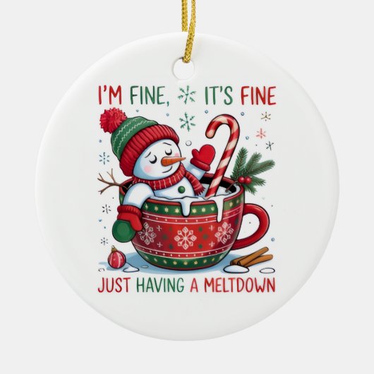 Snowflake Framed Ornament (Voorkant)