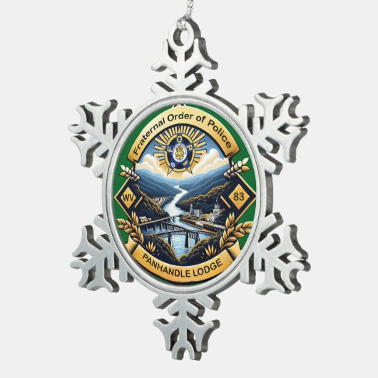 Snowflake Framed Ornament (Rechts)