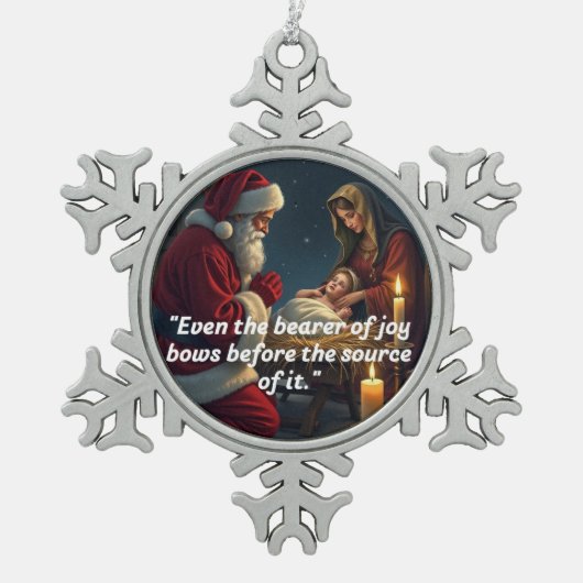 Snowflake Framed Ornament (Voorkant)