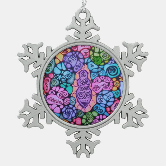 Snowflake Framed Ornament (Voorkant)