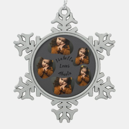 Snowflake Framed Ornament (Voorkant)